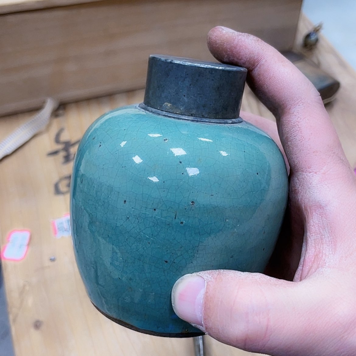 【闪购商品】瓷片葉***Z瓷制作工艺品摆件