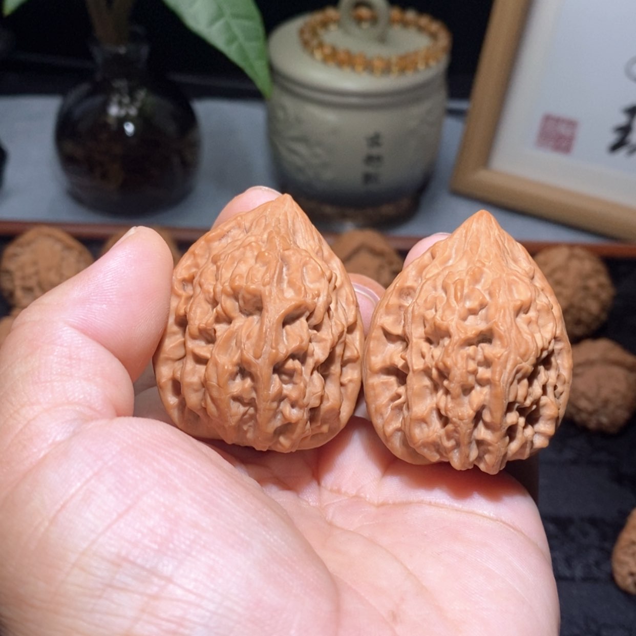 【闪购商品】文玩核桃吊坠野鸡心