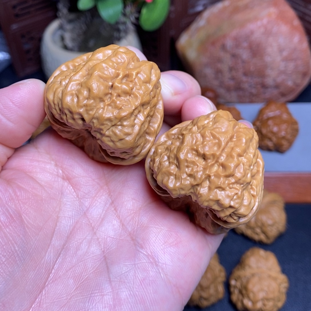 张***选把件文玩核桃42蛙