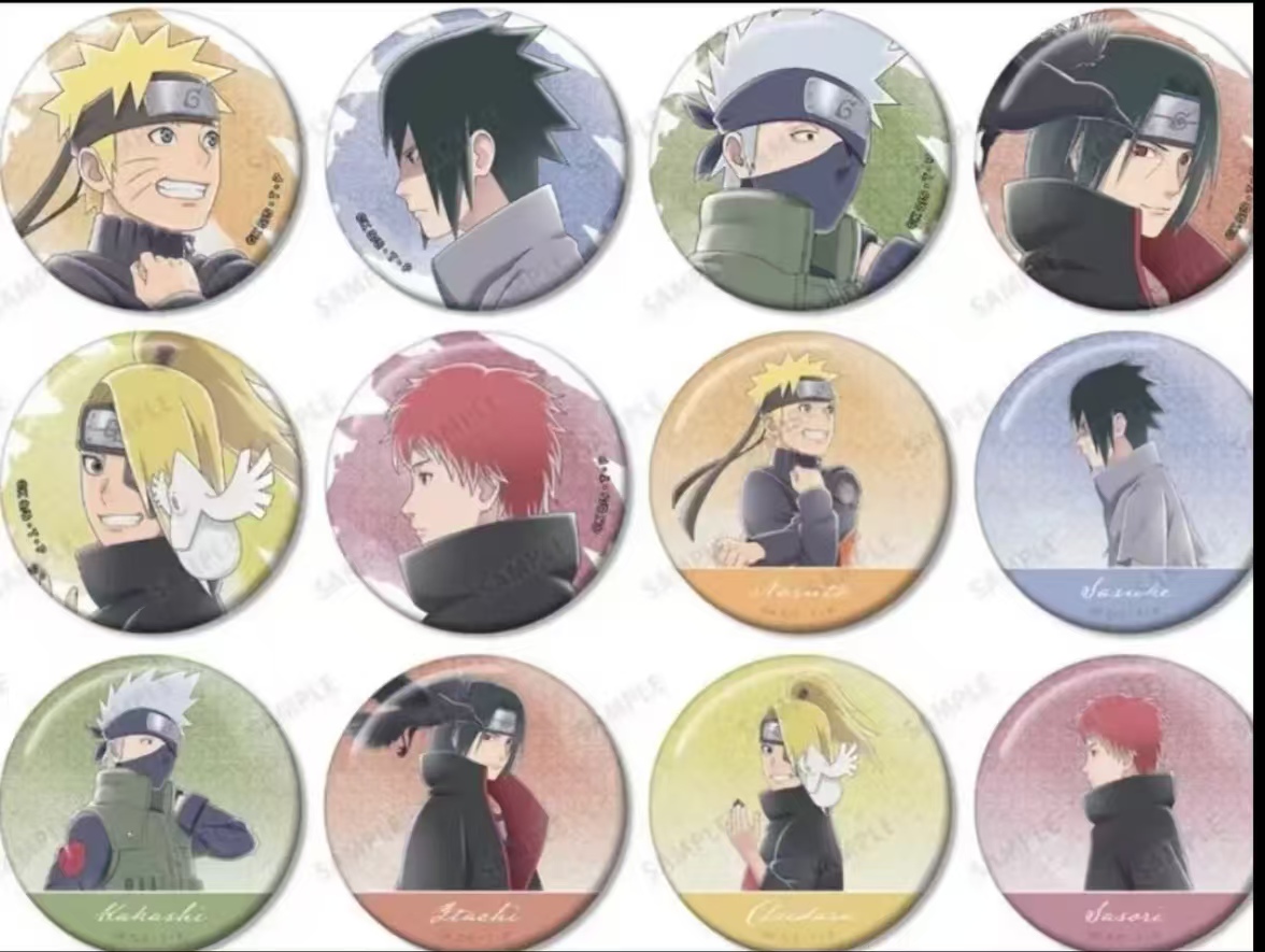 【拆盒】《火影忍者》正版日谷水彩 步伐吧唧徽章盲盒（代拆）