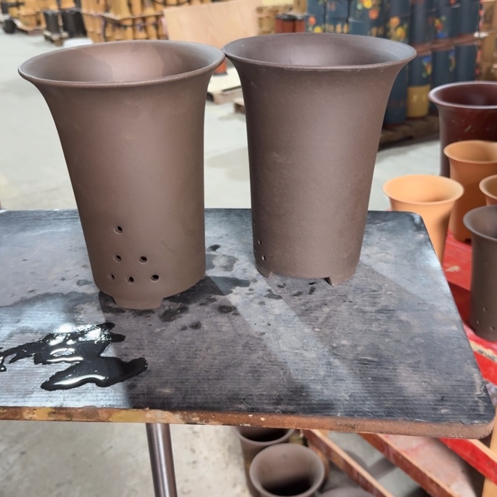 紫砂花盆 高度23口径17