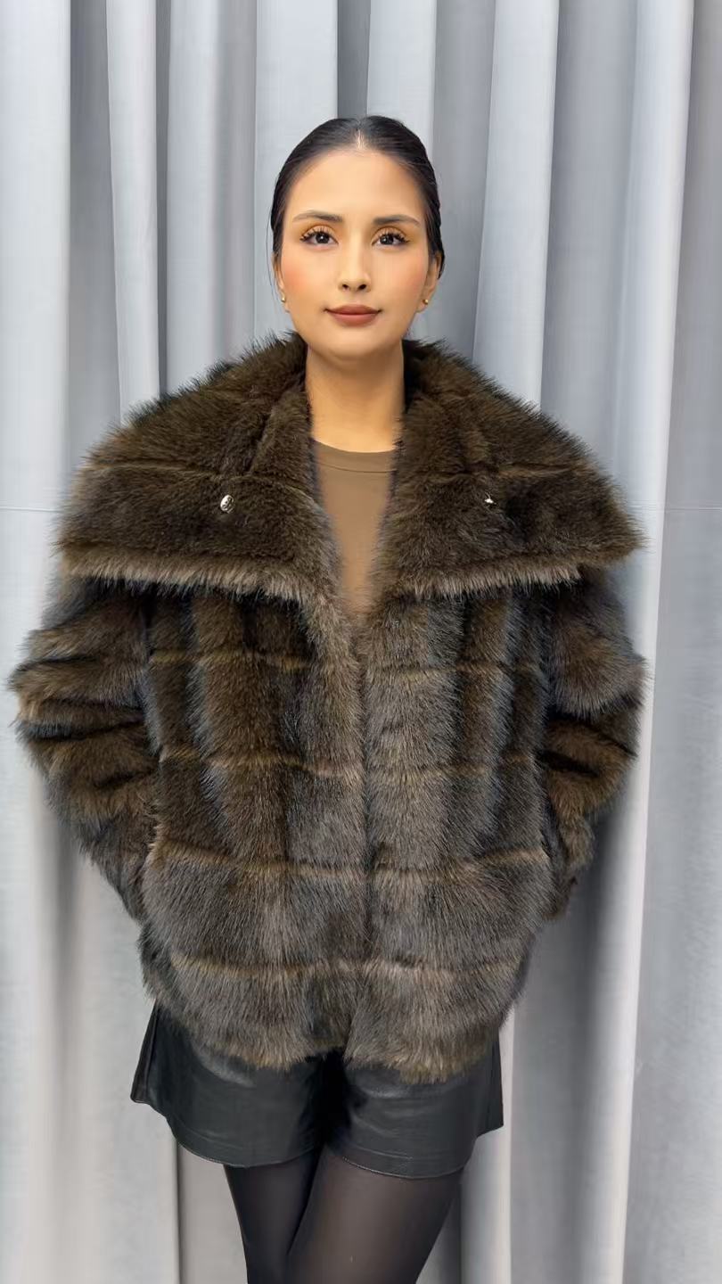 人造皮草 2025年最新短款环保皮草