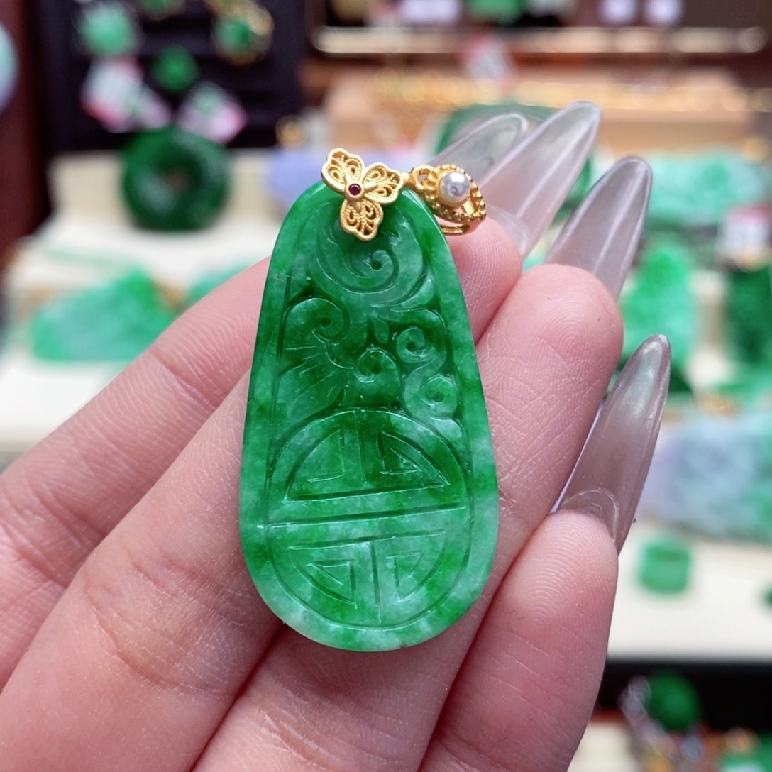 颈饰未镶嵌翡翠翡翠吊坠