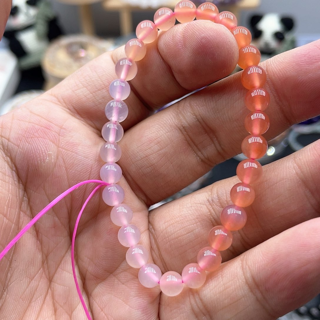 水晶手链未镶嵌盐源玛瑙