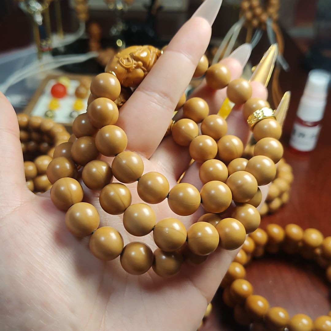 吊坠猴头核桃光珠手串