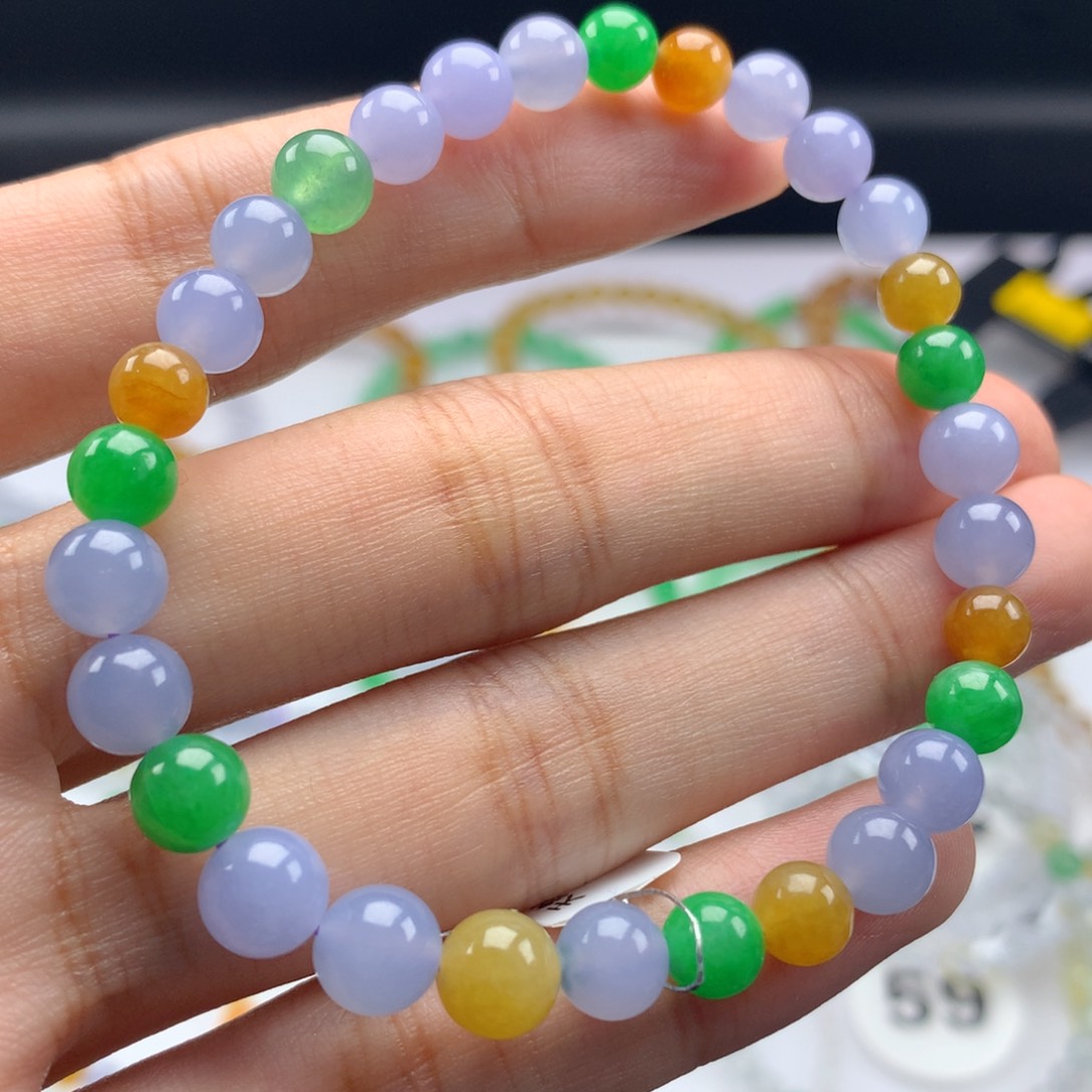 翡翠手链未镶嵌卡