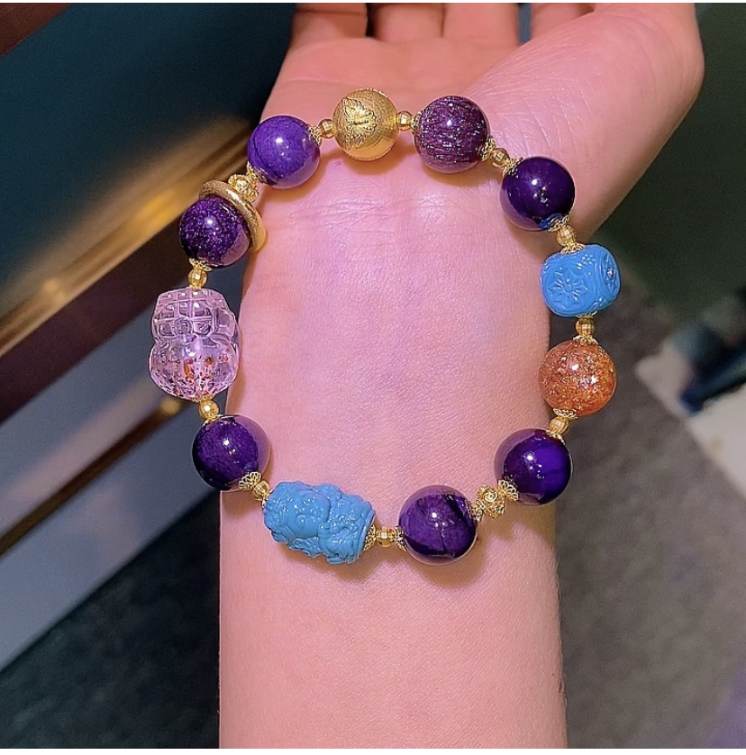 九紫上上签，心有所qiu皆能如愿。绝矿金草莓貔貅，梦中情串今日首发