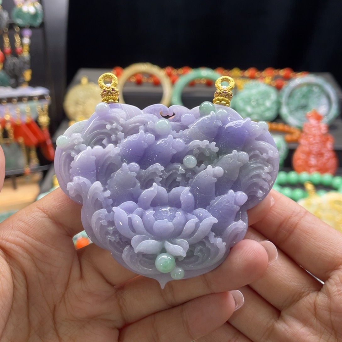 翡翠颈饰未镶嵌代编织