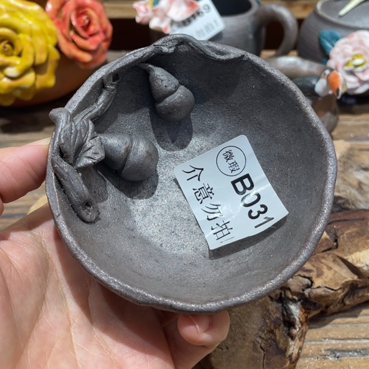 手工制作陶瓷茶具茶杯青蛙