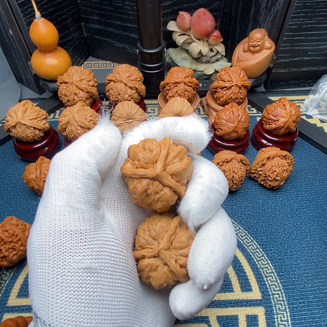 ✧***吊坠文玩核桃蛤蟆头38尺