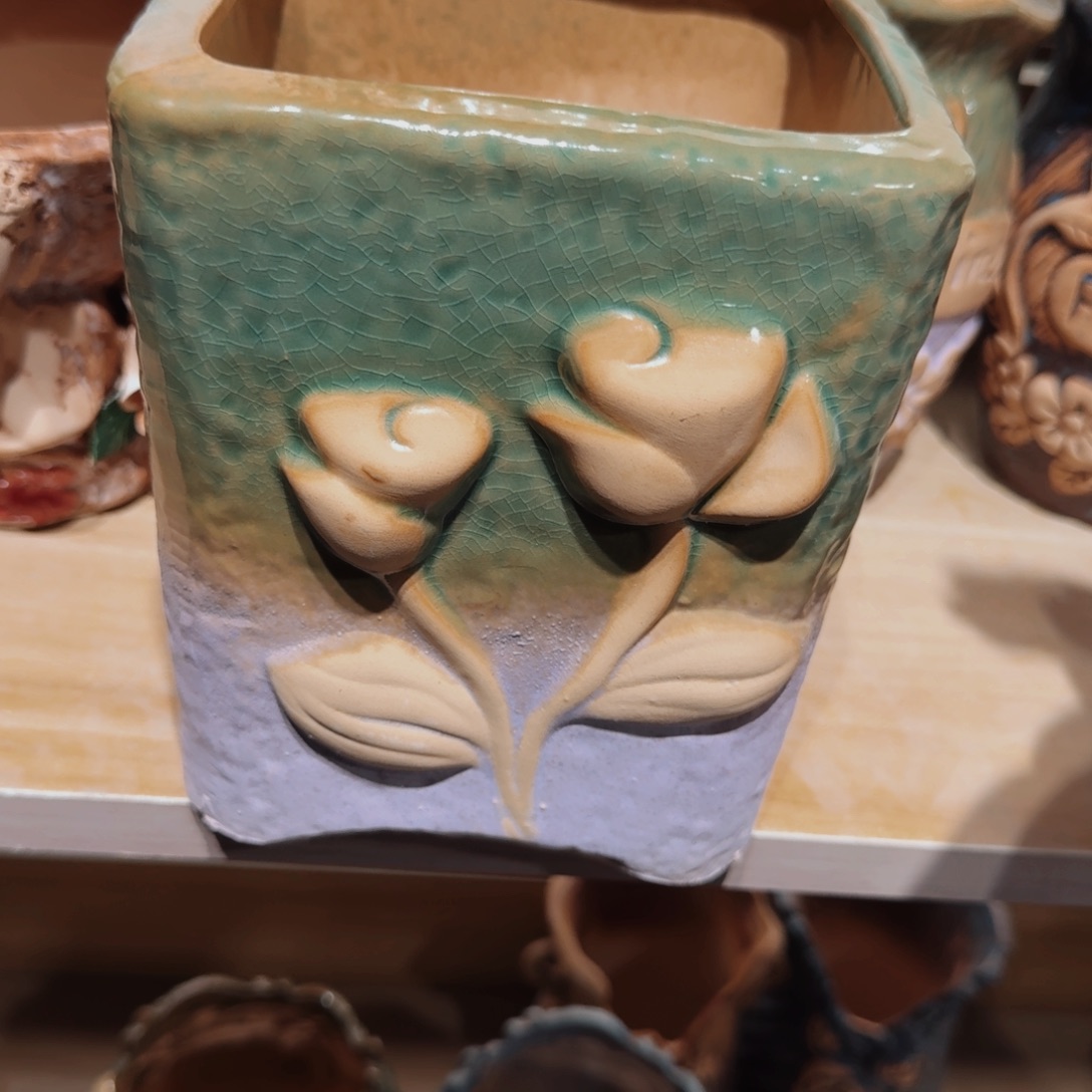 紫砂花盆粗陶盆 呀