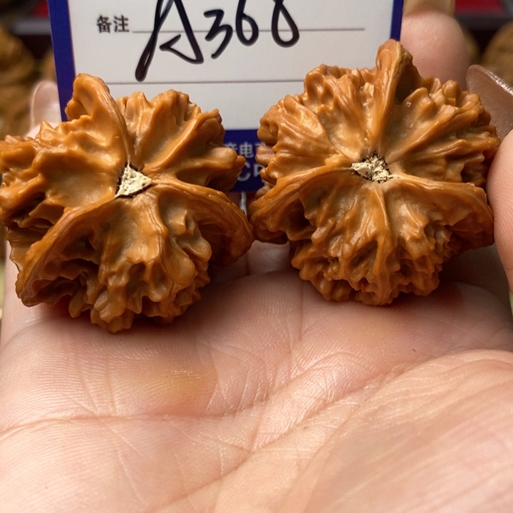 把件桃核三棱三棱