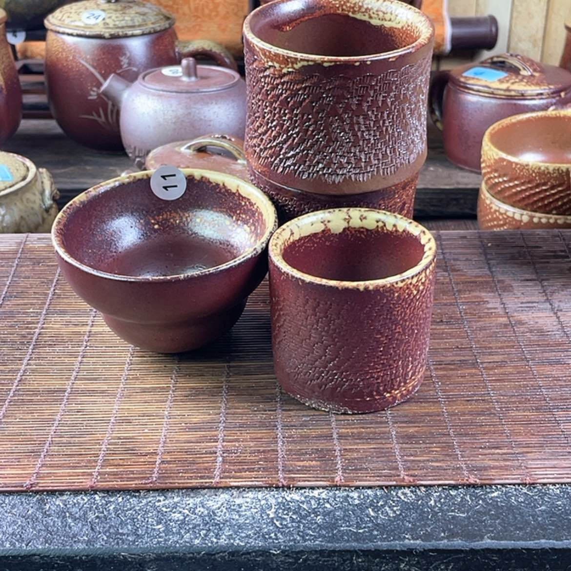 【闪购商品】小*记柴烧主人杯4个瑕福利