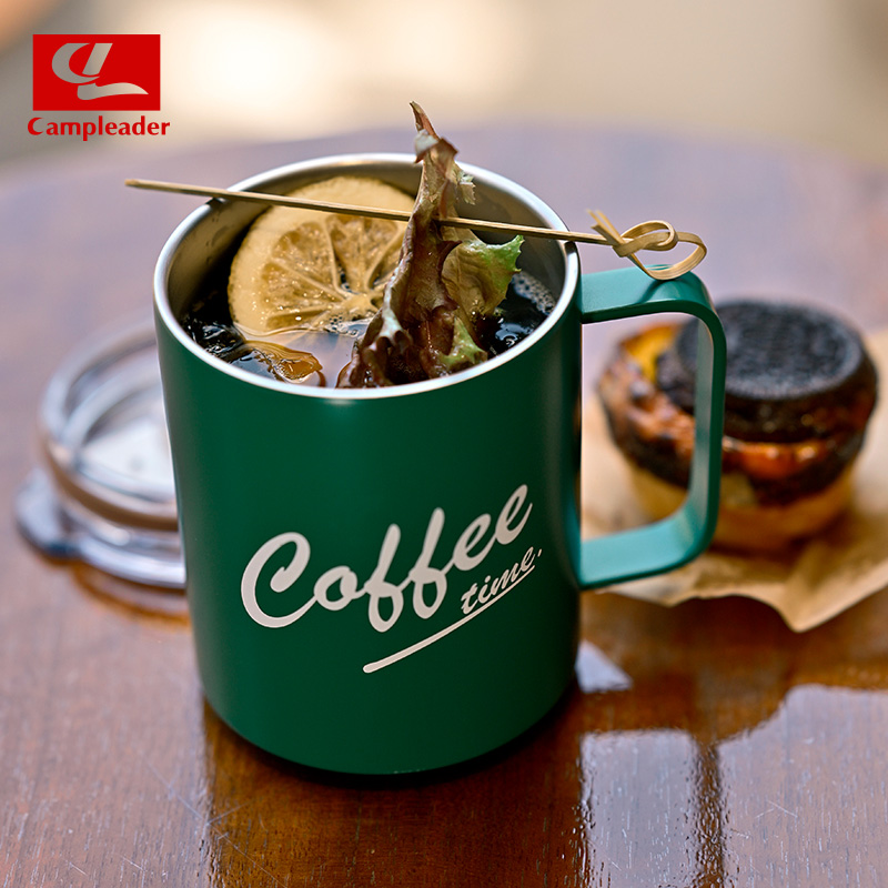 户外304不锈钢杯加厚露营马克杯咖啡杯茶杯啤酒杯子牛奶杯水杯