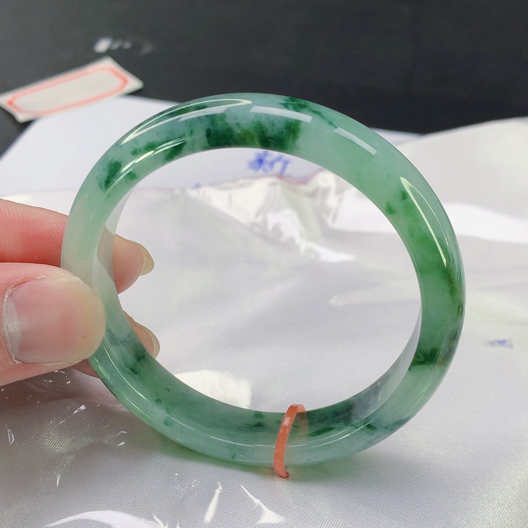 翡翠手镯未镶嵌766缅甸天然翡翠A货