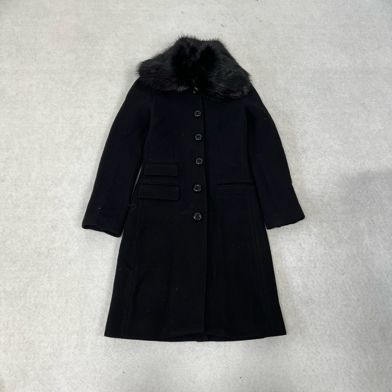 99新 AMIPARIS DG 毛领大衣