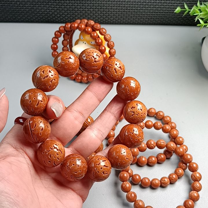 手串桃核铁籽密纹红魔2.0