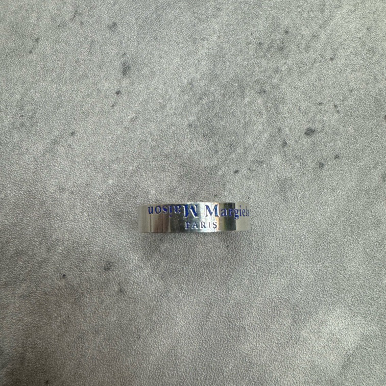 全新未使用 Maison Margiela/梅森马吉拉 蓝转925银戒指/7、8、9码