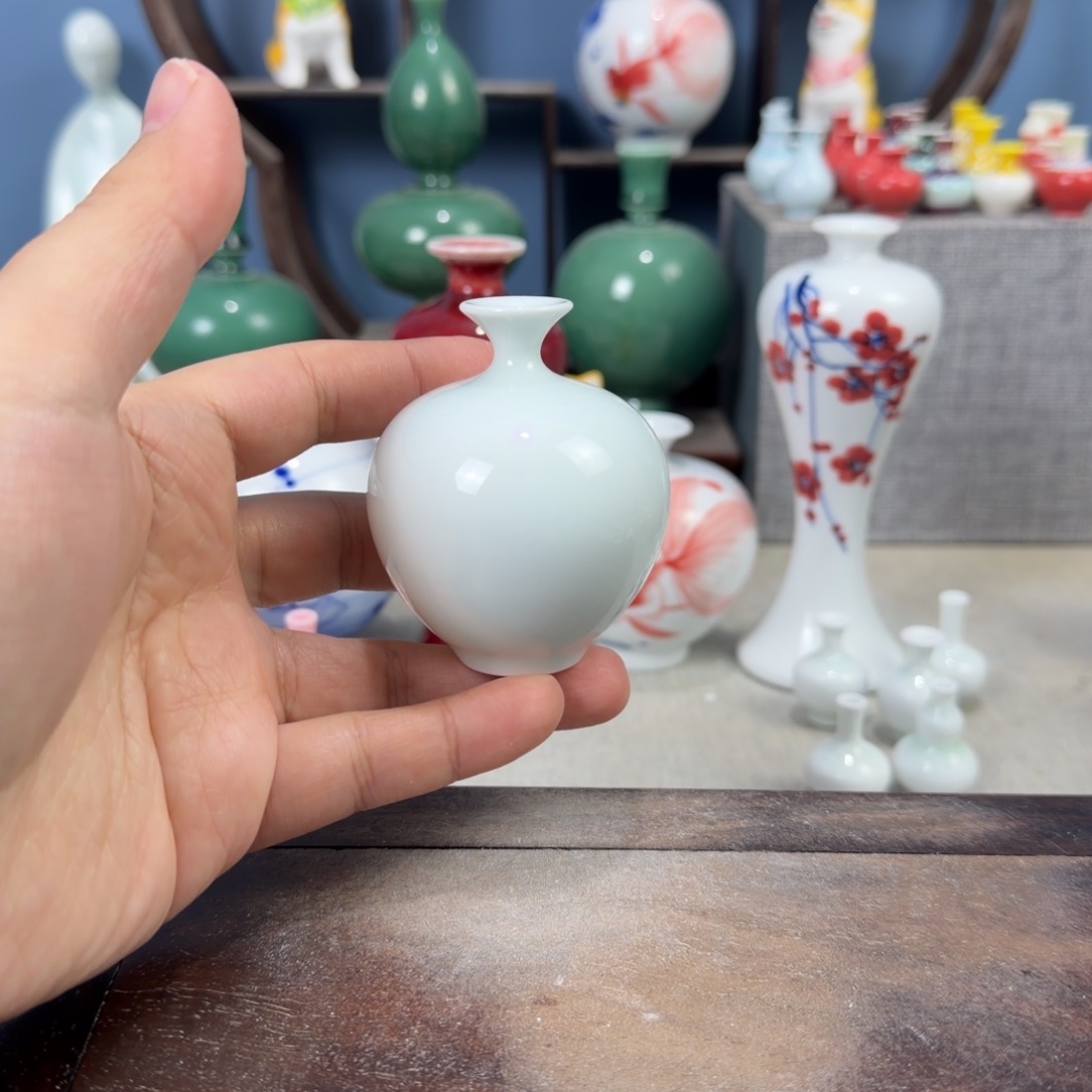 陶瓷手工小花器摆件