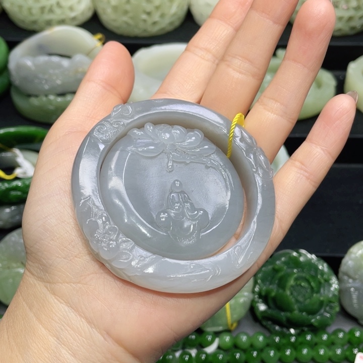 和田玉手镯53+圈口 编号35未镶嵌