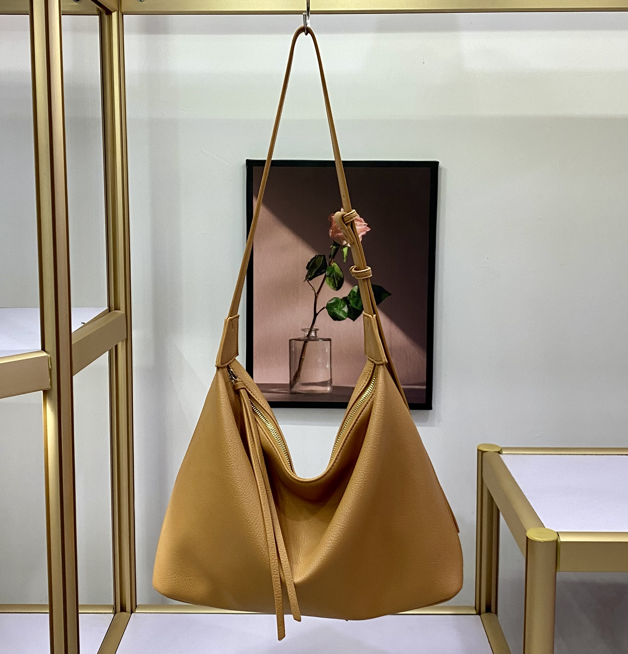 女包2025新款复古单肩斜挎包高级感小众设计时尚托特包2530