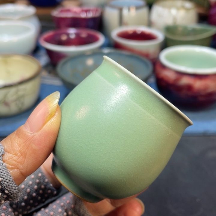 摆件青玉杯。。。。。。。