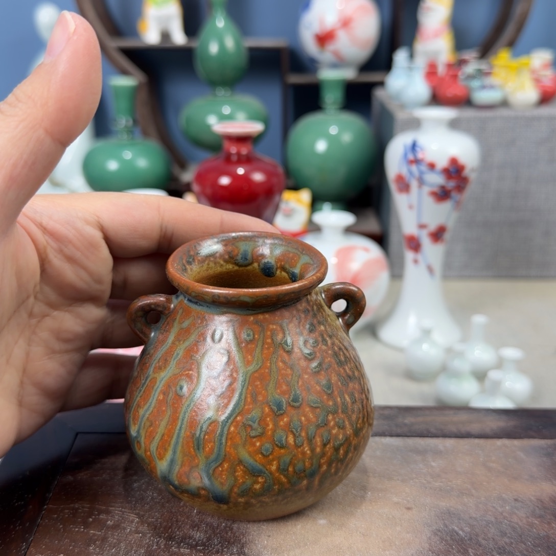陶瓷手工小花器摆件