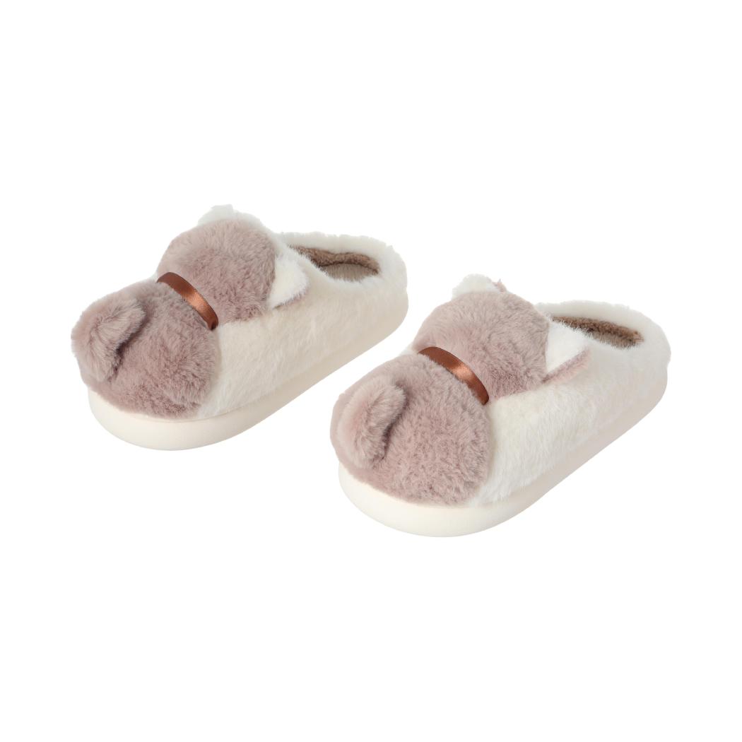 可爱萌萌猫咪女士棉拖鞋(米色猫,39-40码)