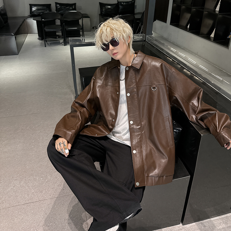 【调调】男装帅气皮衣 W8661