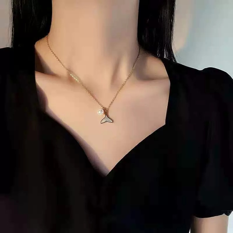 不锈钢项链 不锈钢钛钢韩式日韩法式小众时尚气质经典百搭