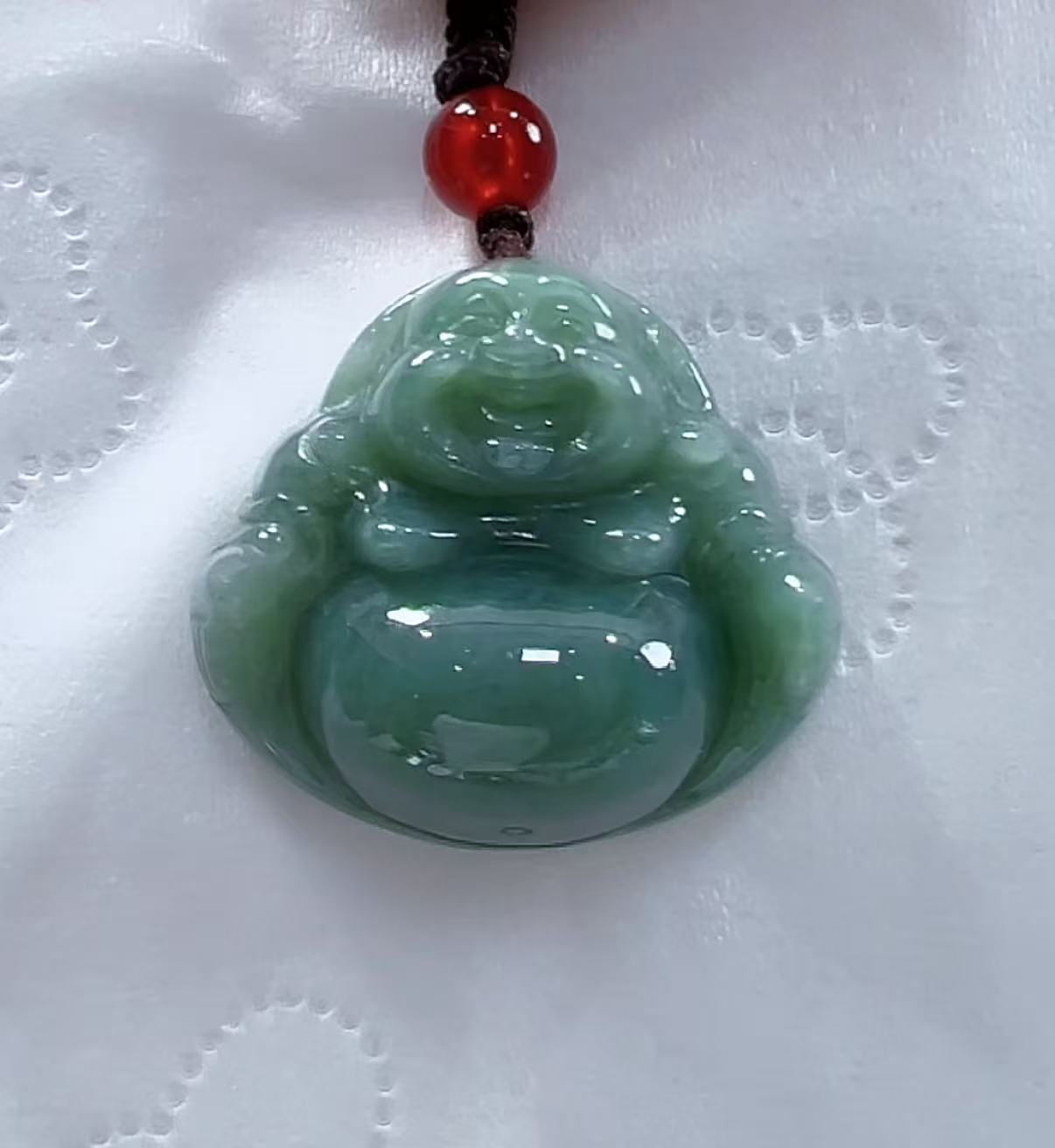 天然翡翠A货佛公（多样性发货发其一）高25+宽27-30厚11+送绳