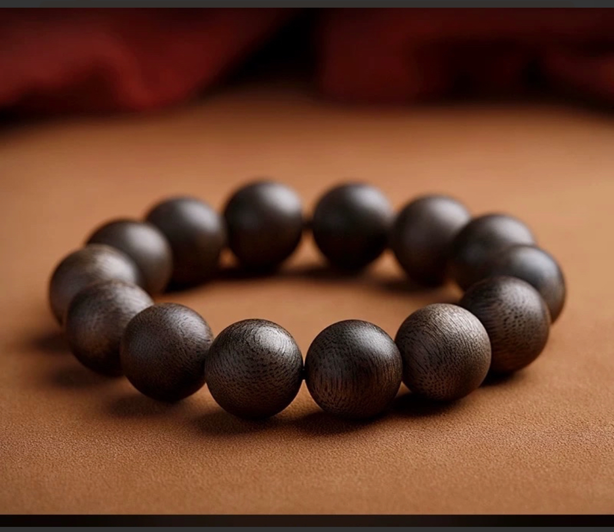 沉香白奇楠16mm沉水单圈多样性发一