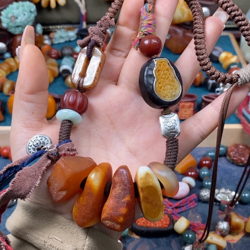 【闪购商品】蜜蜡颈饰未镶嵌项链