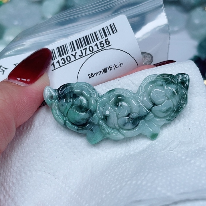 翡翠未镶嵌吊坠(不含链)