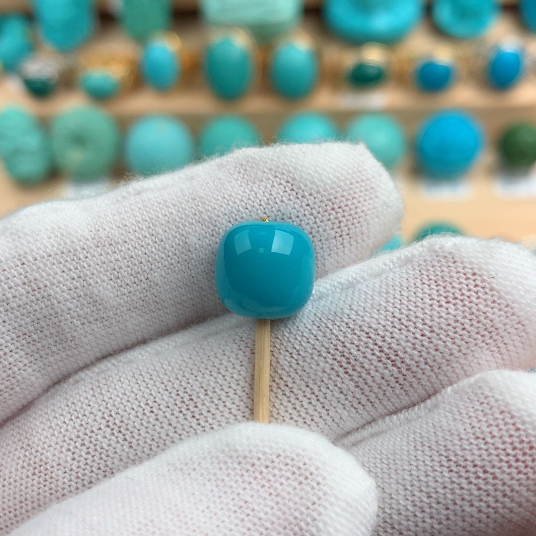 绿松石配饰未镶嵌9.8-9.4mm