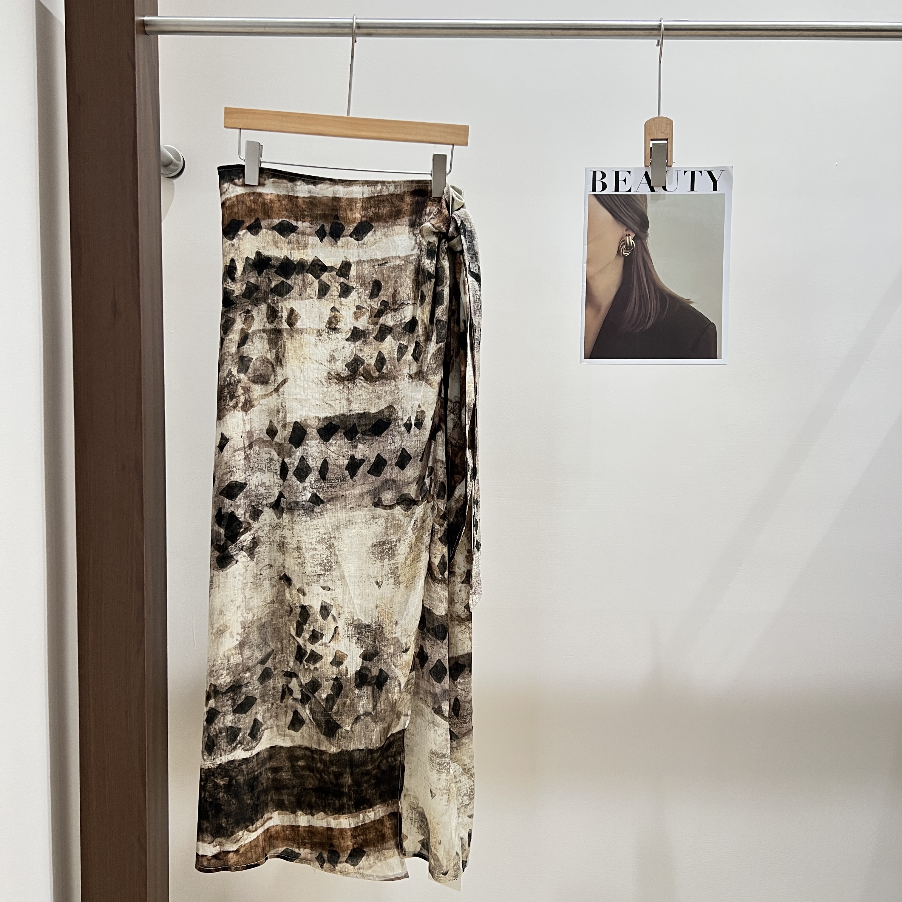 ZZ高腰半身裙成人半裙印花A型套装裙子中腰东南亚风X014