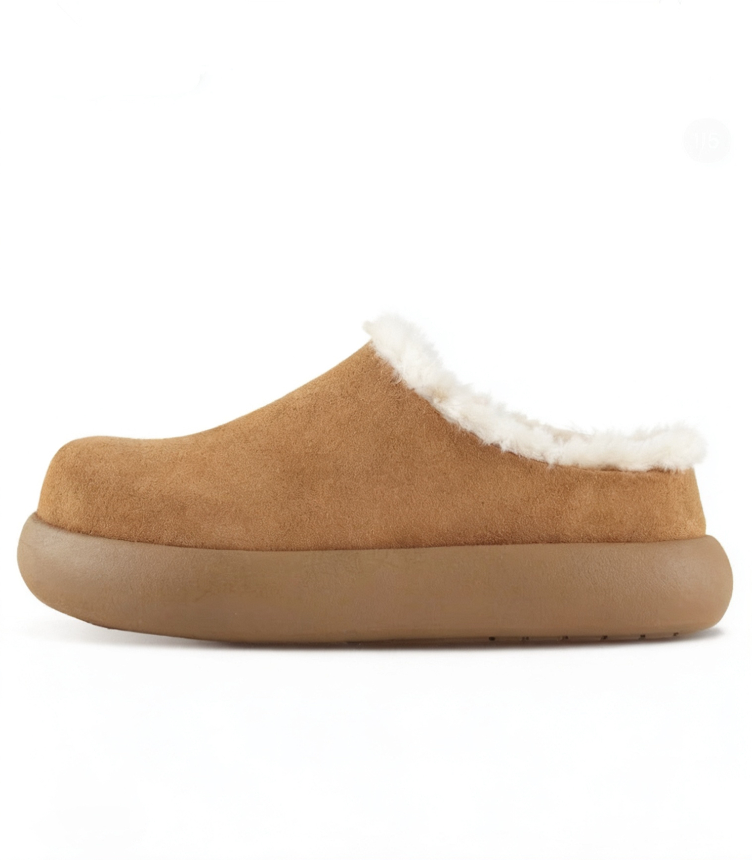 【拖鞋加厚底】小土豆男女款保暖平跟休闲风一脚蹬时尚雪地靴BIN5