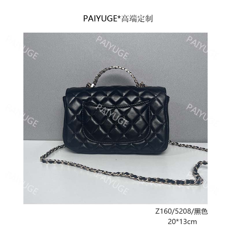 Z160/5208/黑色 paiyuge高端订制女士手提包单肩包斜挎包1812