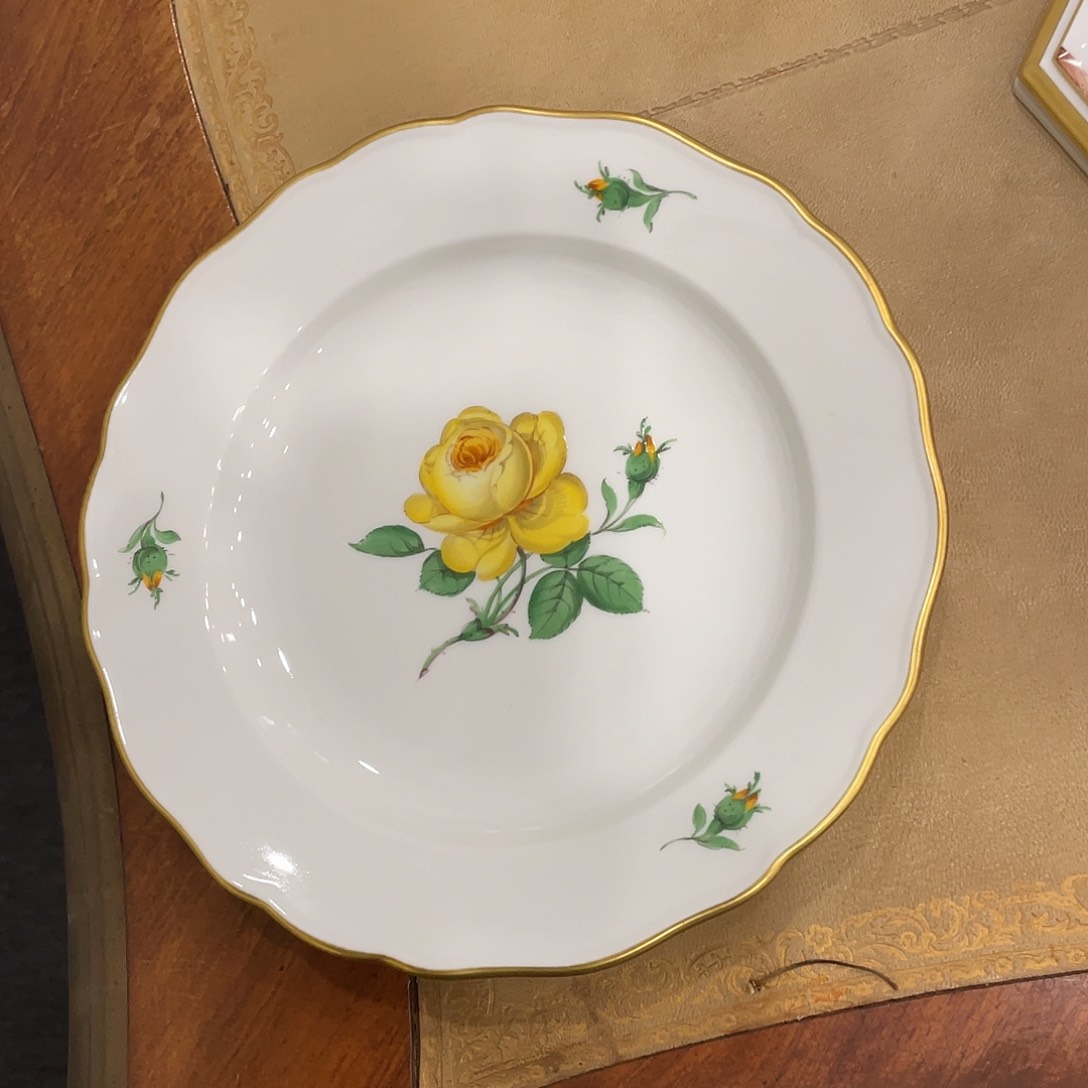 瓷片中古一等黄玫瑰