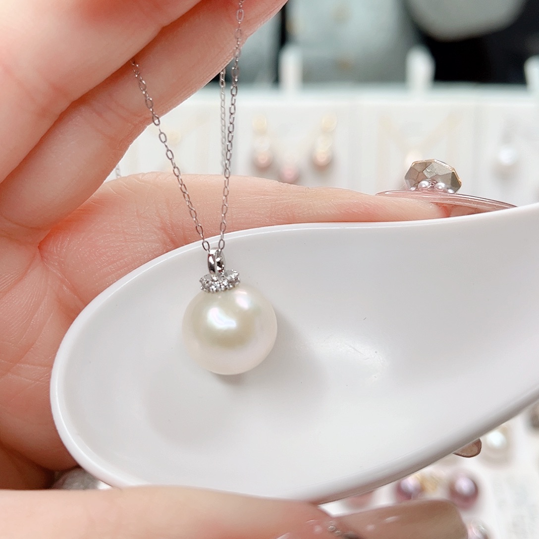 淡水珍珠吊坠(赠链)合金