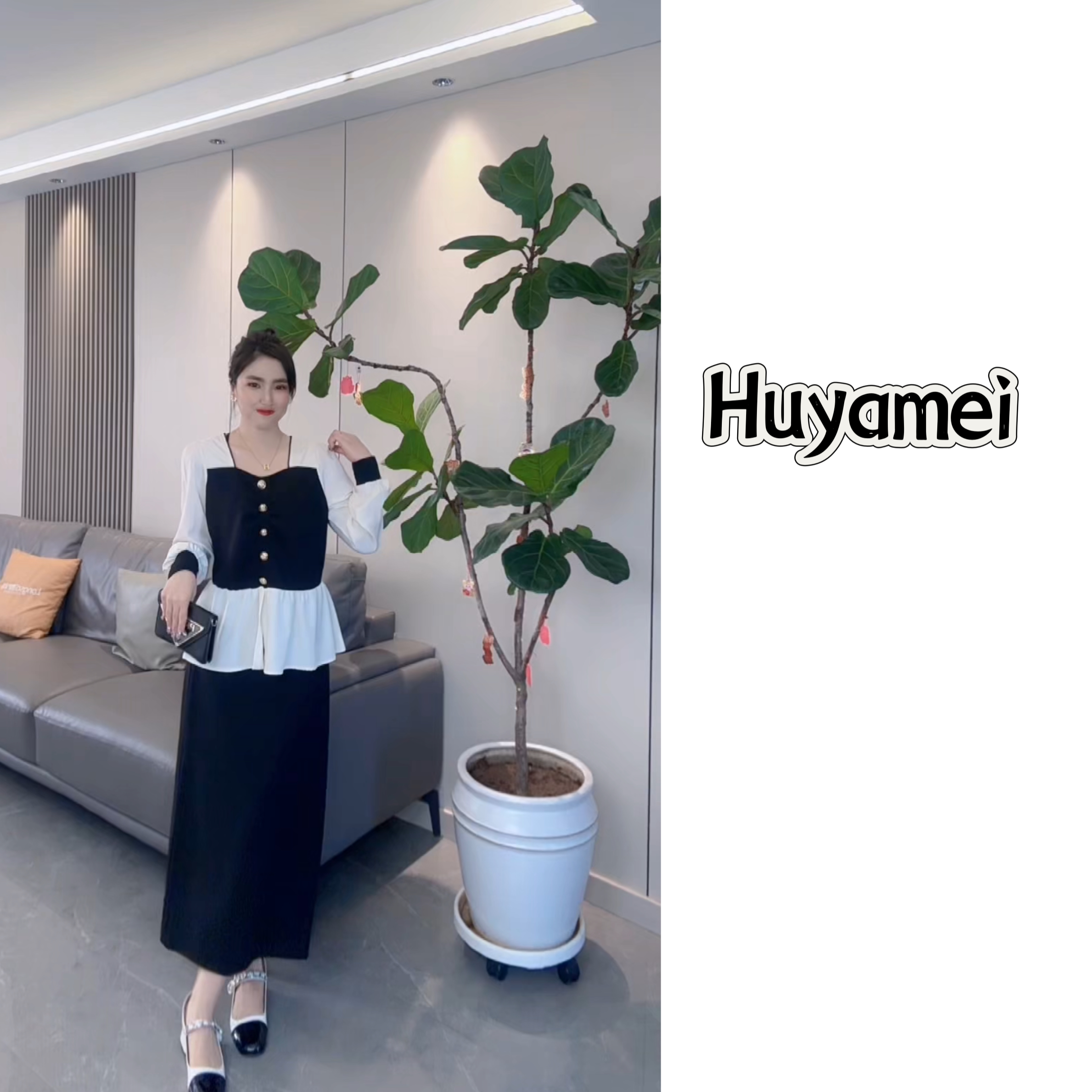 时尚潮流白色高级感衬衫设计感拼接翻领长袖上衣