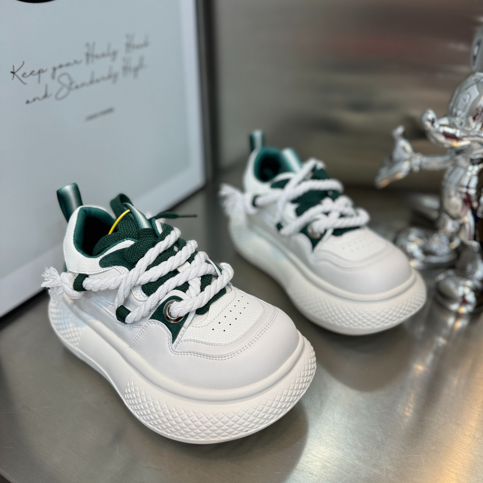 欧货时尚百搭轮胎底休闲厚底大棉老爹鞋DH-272