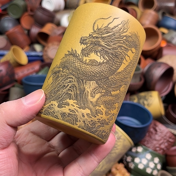 紫砂茶杯全手工紫砂主人杯