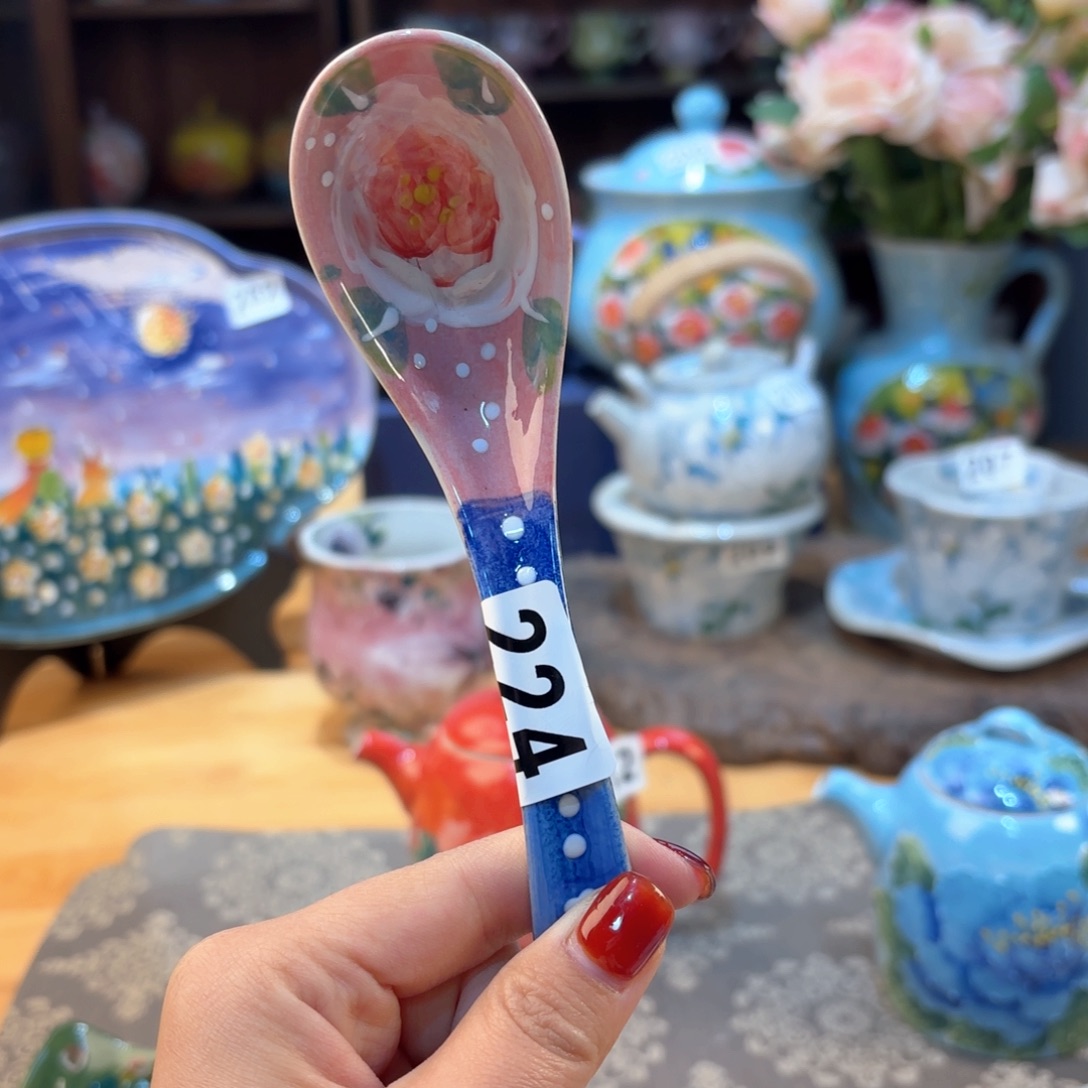 我***我景德镇手绘高温釉下彩陶瓷茶具