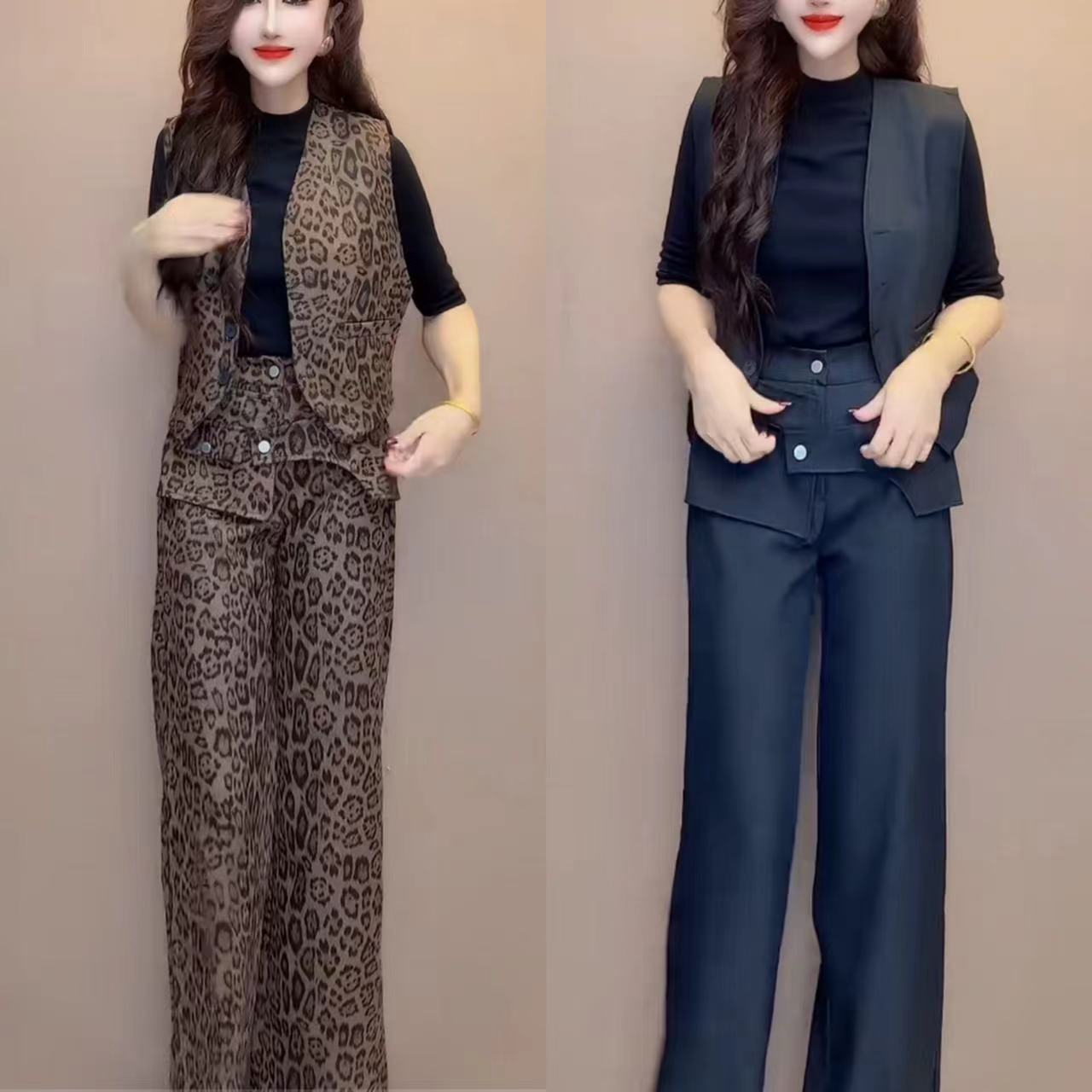 爆款时尚上衣裤子套装百搭新款1152