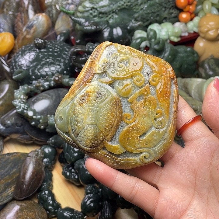 和田玉未镶嵌挂件