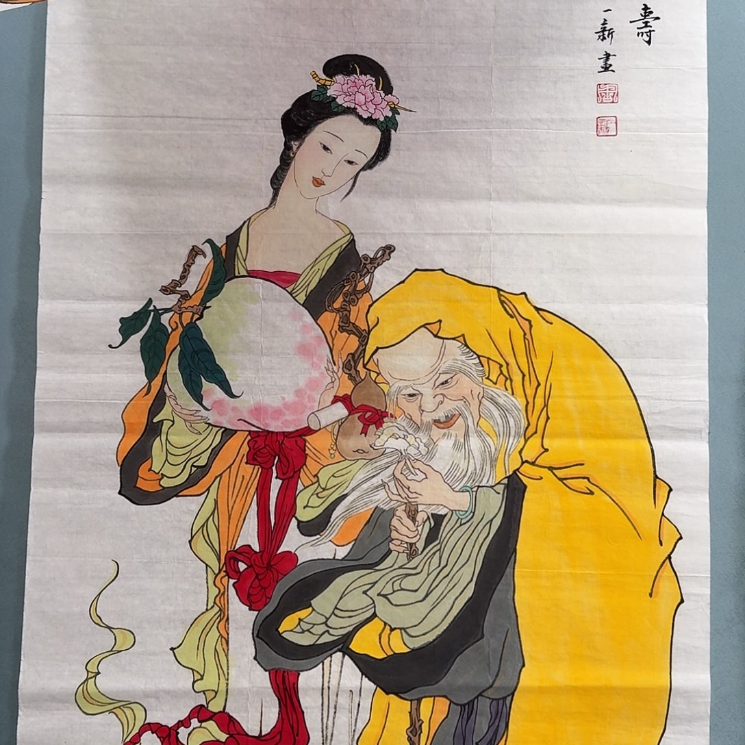 美***6纯手绘年画好作品