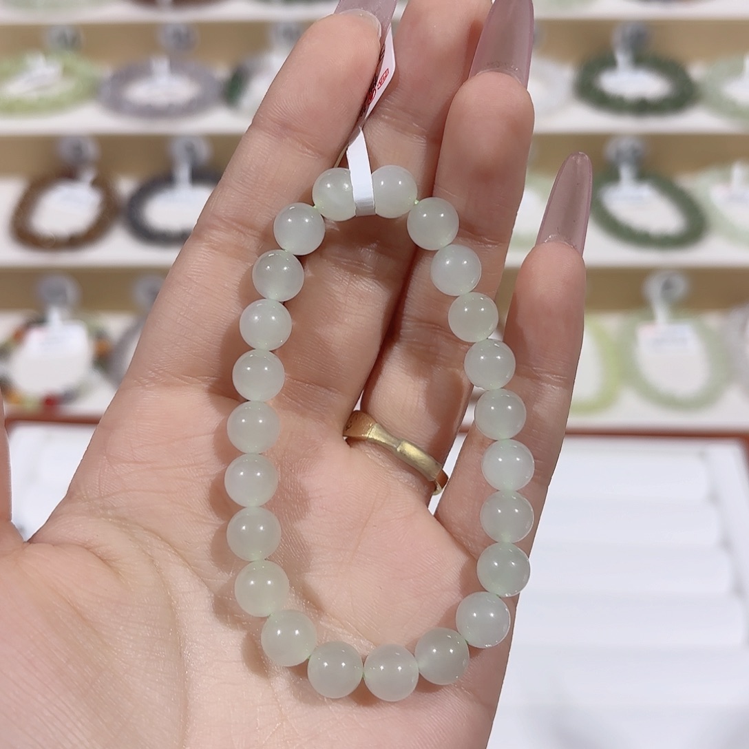 未镶嵌和田玉手链天**情y