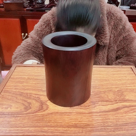 交趾黄檀（大红酸枝）红酸枝素筒