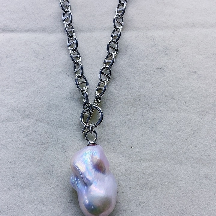 银S925镶嵌耳饰淡水珍珠